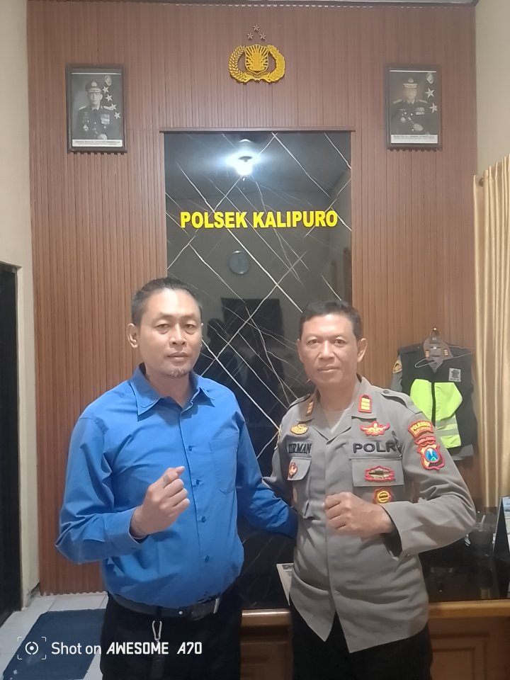 Silaturahmi dan Koordinasi dengan Polsek Kalipuro